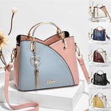 ProBoutiques Patchwork PU Leather Large Tote Shoulder Crossbody Bag