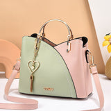 ProBoutiques Patchwork PU Leather Large Tote Shoulder Crossbody Bag