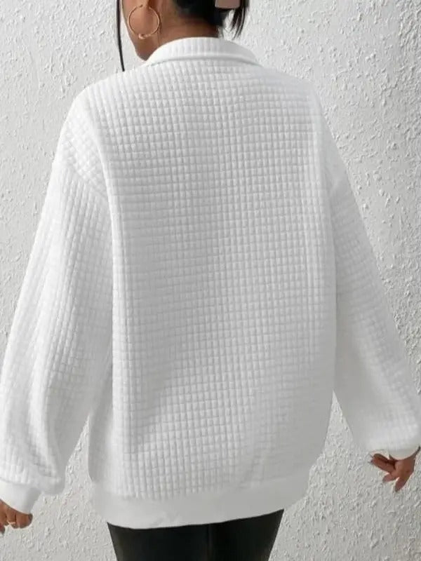 Cozy Plain Long Sleeve Top