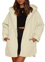 2023 Winter Coat for Women Diamond Quilted Hooded Lightweight Jackets