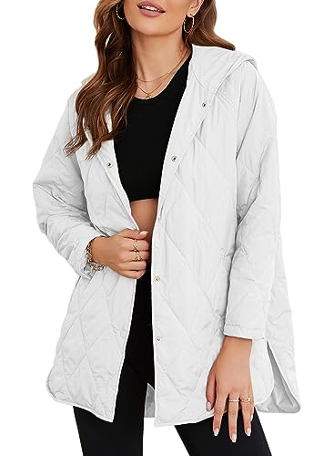 2023 Winter Coat for Women Diamond Quilted Hooded Lightweight Jackets