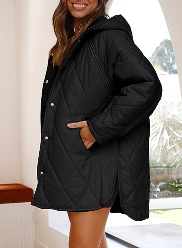 2023 Winter Coat for Women Diamond Quilted Hooded Lightweight Jackets